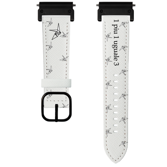 スマートウォッチレザーバンド［ 1PIU1UGUALE3 - 鶴 ］
