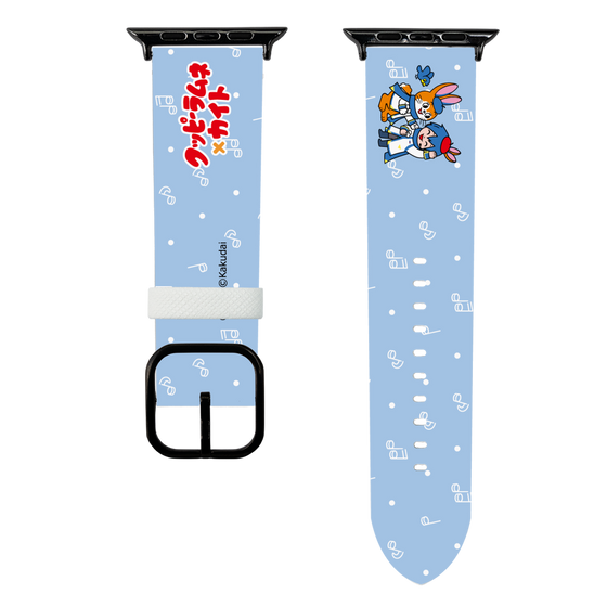 スマートウォッチレザーバンド［ 初音ミク×クッピーラムネ - KAITO×クッピー - デフォルメイラスト ］