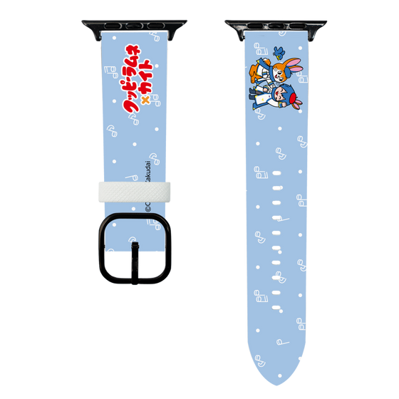 スマートウォッチレザーバンド［ 初音ミク×クッピーラムネ - KAITO×クッピー - デフォルメイラスト ］
