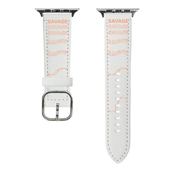 スマートウォッチレザーバンド［ SAVAGE Orange ］