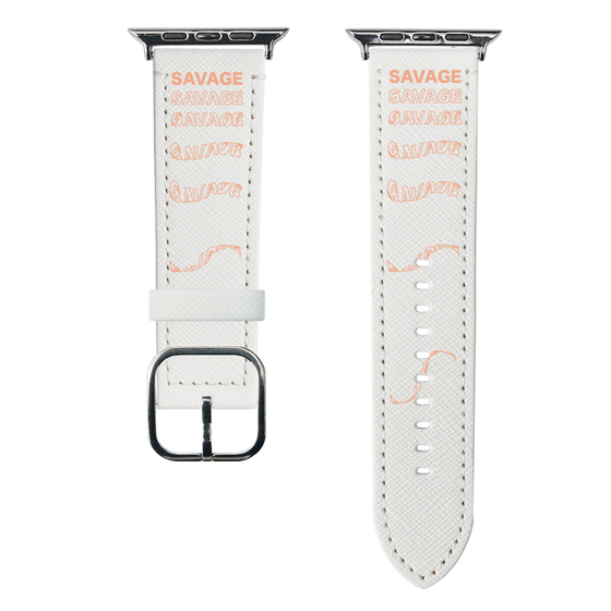 スマートウォッチレザーバンド［ SAVAGE Orange ］