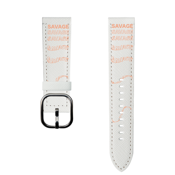 スマートウォッチレザーバンド［ SAVAGE Orange ］