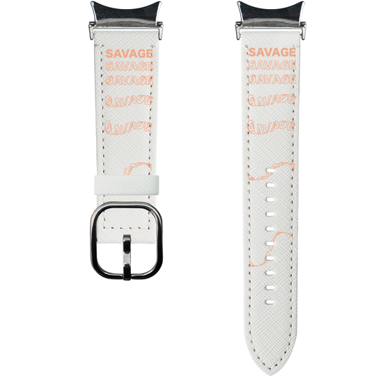 スマートウォッチレザーバンド［ SAVAGE Orange ］