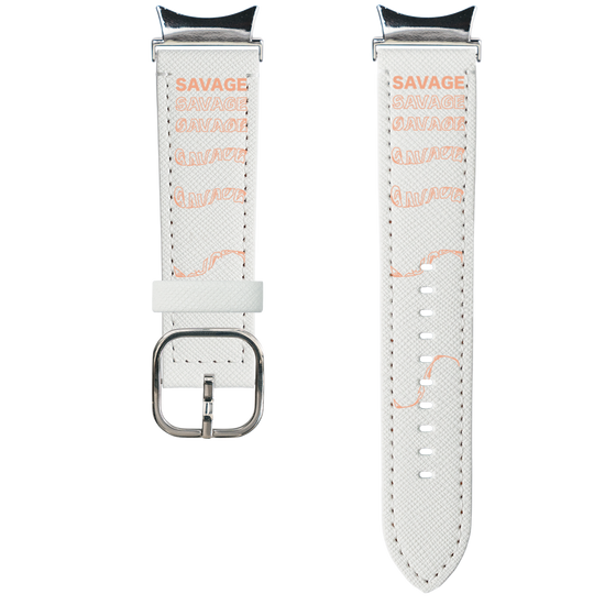 スマートウォッチレザーバンド［ SAVAGE Orange ］