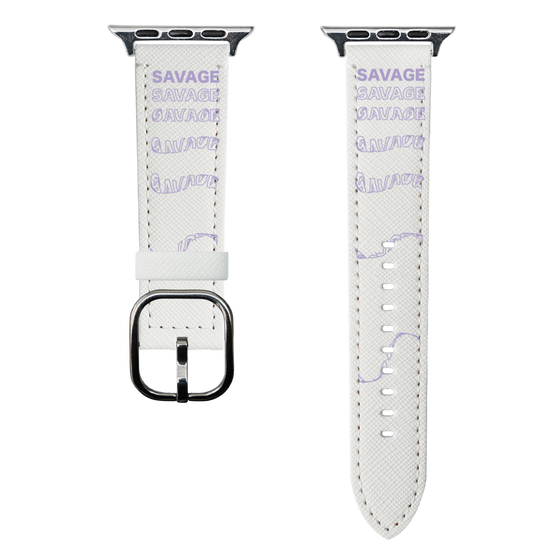 スマートウォッチレザーバンド［ SAVAGE Purple ］