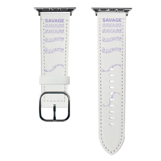 スマートウォッチレザーバンド［ SAVAGE Purple ］