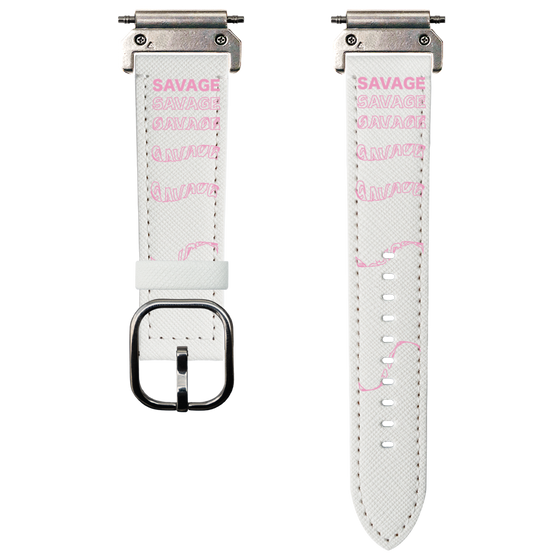 スマートウォッチレザーバンド［ SAVAGE Pink ］
