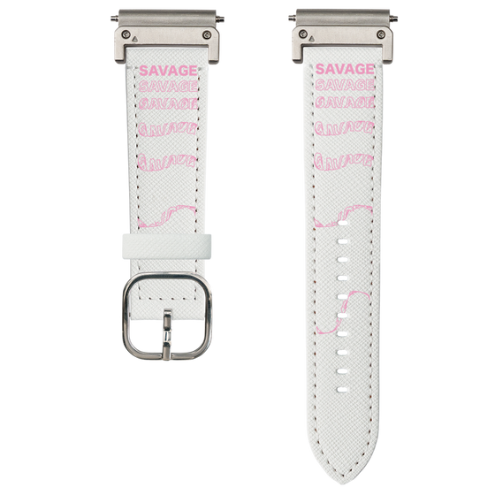 スマートウォッチレザーバンド［ SAVAGE Pink ］