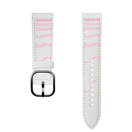 スマートウォッチレザーバンド［ SAVAGE Pink ］