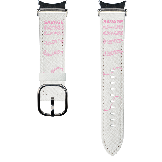 スマートウォッチレザーバンド［ SAVAGE Pink ］