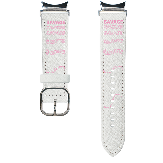 スマートウォッチレザーバンド［ SAVAGE Pink ］
