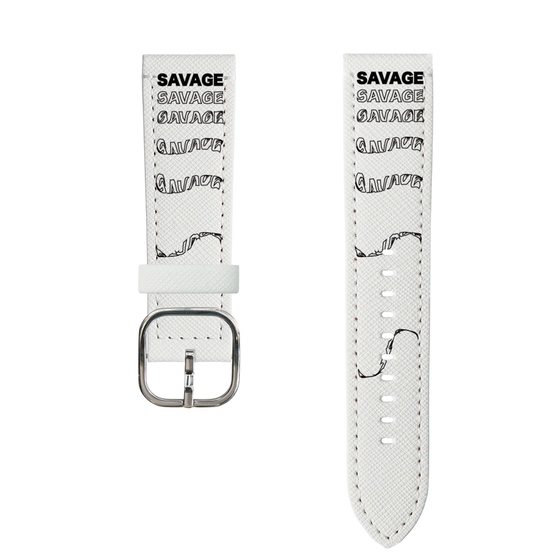 スマートウォッチレザーバンド［ SAVAGE Black ］
