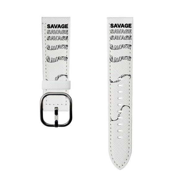 スマートウォッチレザーバンド［ SAVAGE Black ］