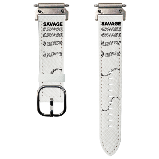 スマートウォッチレザーバンド［ SAVAGE Black ］