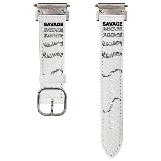 スマートウォッチレザーバンド［ SAVAGE Black ］