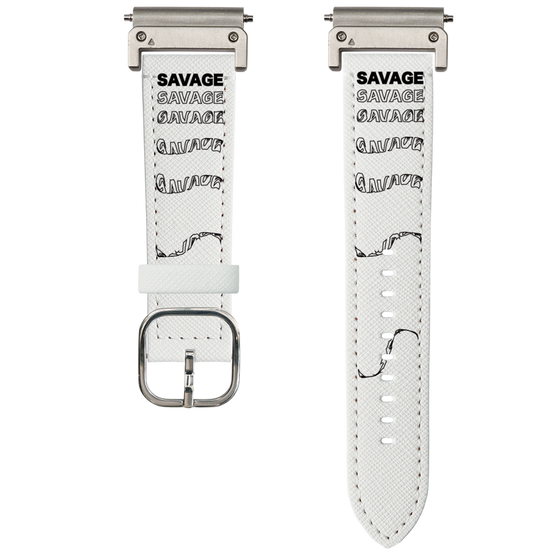 スマートウォッチレザーバンド［ SAVAGE Black ］