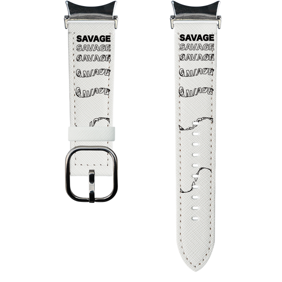 スマートウォッチレザーバンド［ SAVAGE Black ］