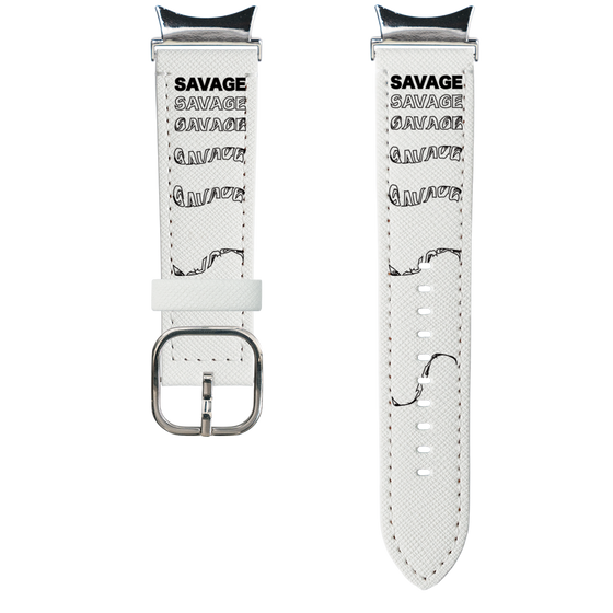 スマートウォッチレザーバンド［ SAVAGE Black ］