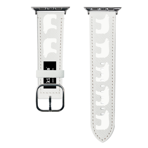 スマートウォッチレザーバンド［ kippis® - Jaakarhu - シロクマ ］