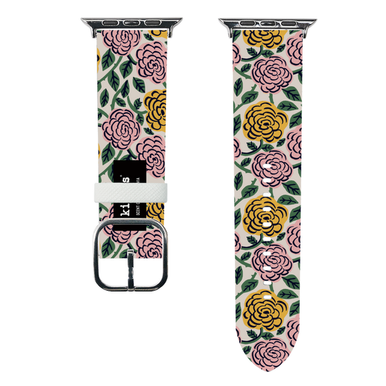 スマートウォッチレザーバンド［ kippis® - Ruusu - バラ ］