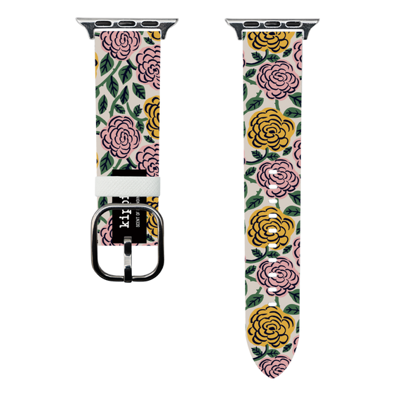 スマートウォッチレザーバンド［ kippis® - Ruusu - バラ ］