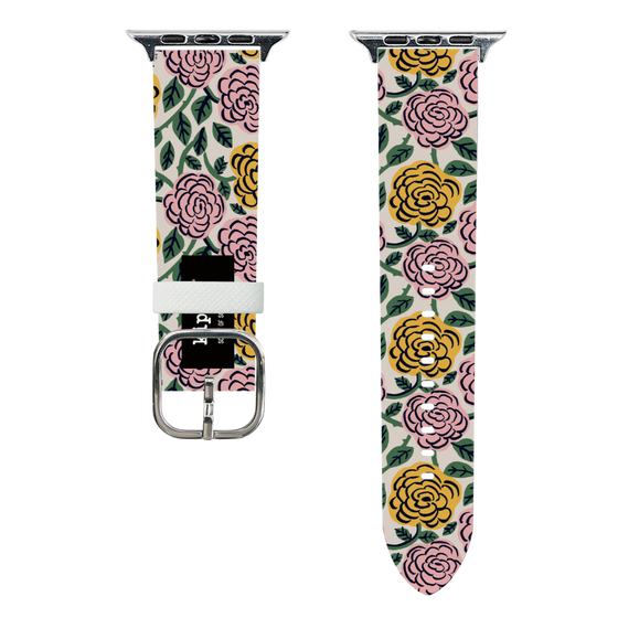 スマートウォッチレザーバンド［ kippis® - Ruusu - バラ ］