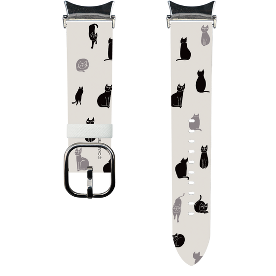 スマートウォッチレザーバンド［ おかべてつろう - うしろ向き、まえ向き ］