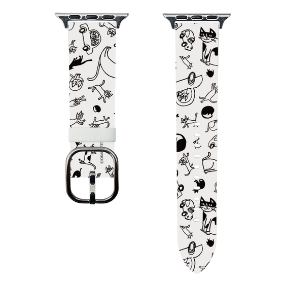 スマートウォッチレザーバンド［ おかべてつろう - おでかけ日和 ］