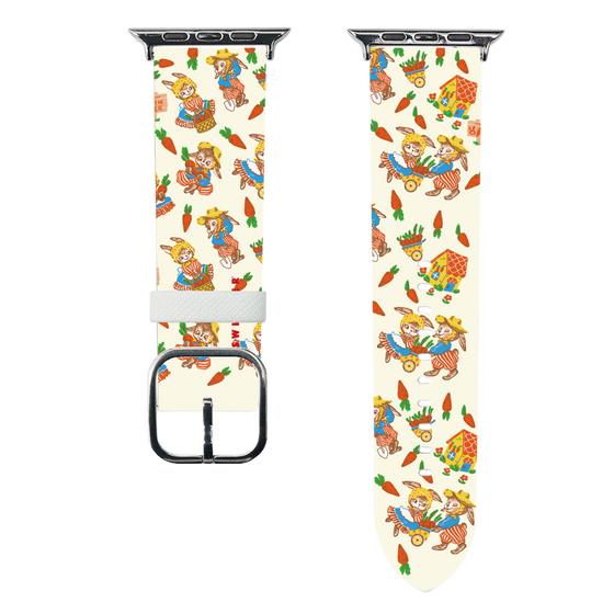 スマートウォッチレザーバンド［ SWIMMER - にんじん畑 ］