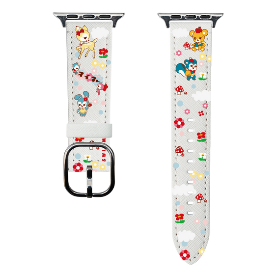 スマートウォッチレザーバンド［ SWIMMER - レトロアニマル ］