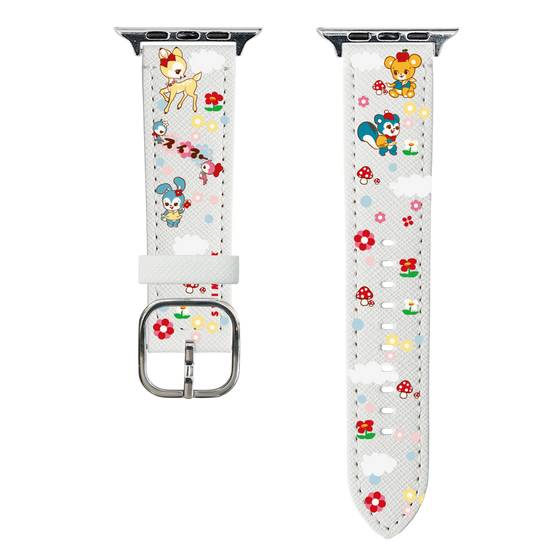 スマートウォッチレザーバンド［ SWIMMER - レトロアニマル ］