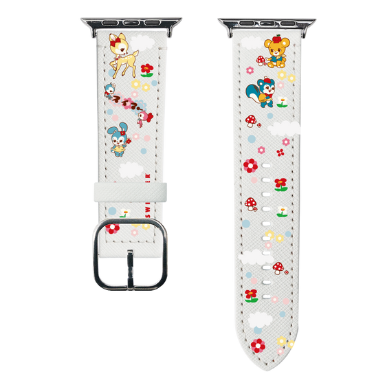 スマートウォッチレザーバンド［ SWIMMER - レトロアニマル ］