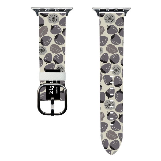 スマートウォッチレザーバンド［ kippis® - Mansikka 苺 ］