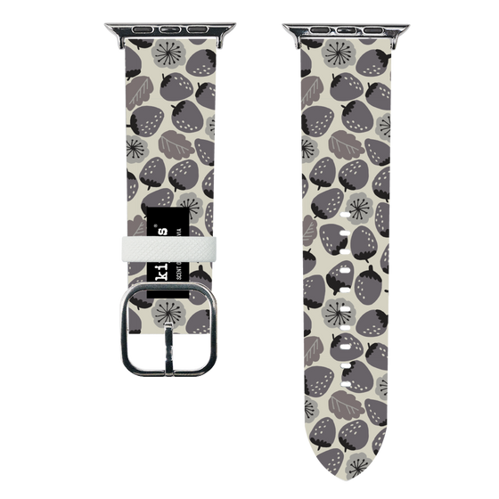 スマートウォッチレザーバンド［ kippis® - Mansikka 苺 ］