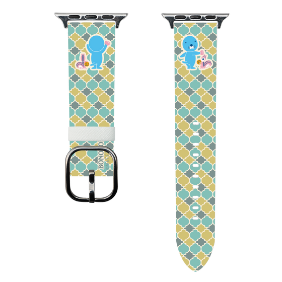 スマートウォッチレザーバンド［ ぼのぼの - タイル ］
