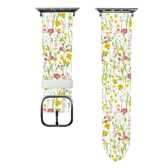 スマートウォッチレザーバンド［ 日比谷花壇 - プリムラ ］