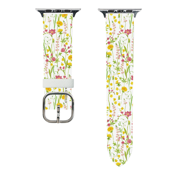 スマートウォッチレザーバンド［ 日比谷花壇 - プリムラ ］