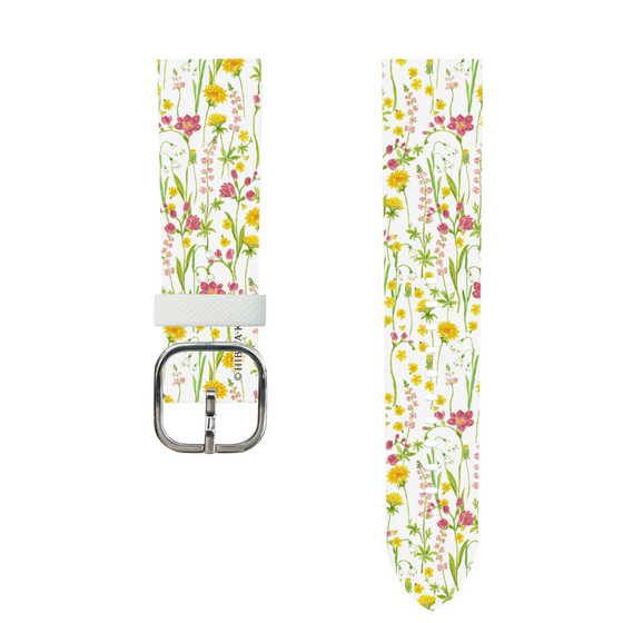 スマートウォッチレザーバンド［ 日比谷花壇 - プリムラ ］