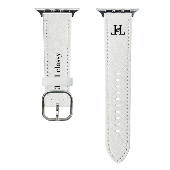 スマートウォッチレザーバンド［ Chell classy - Simple Logo ］