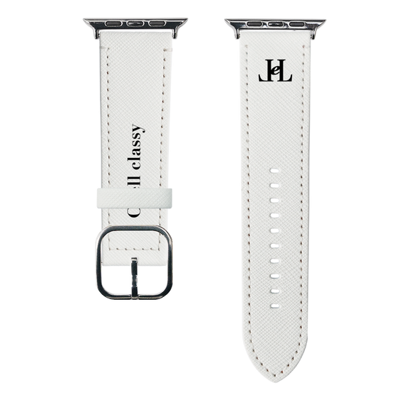 スマートウォッチレザーバンド［ Chell classy - Simple Logo ］