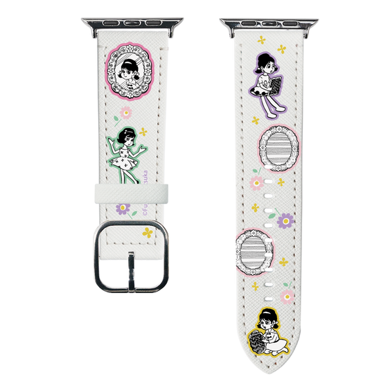 スマートウォッチレザーバンド［ ひみつのアッコちゃん - ステッカー ］