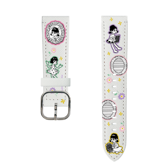 スマートウォッチレザーバンド［ ひみつのアッコちゃん - ステッカー ］