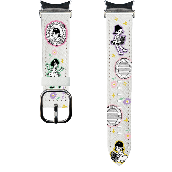 スマートウォッチレザーバンド［ ひみつのアッコちゃん - ステッカー ］