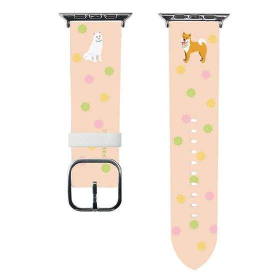 スマートウォッチレザーバンド［ 柴田さん - 金平糖 ］