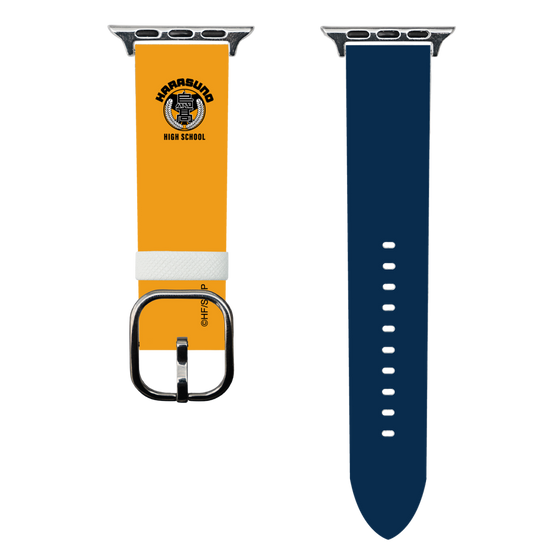 スマートウォッチレザーバンド［ ハイキュー!! - スクールバッジ - 烏野高校 ］