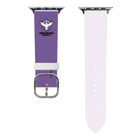 スマートウォッチレザーバンド［ ハイキュー!! - スクールバッジ - 白鳥沢学園高校 ］
