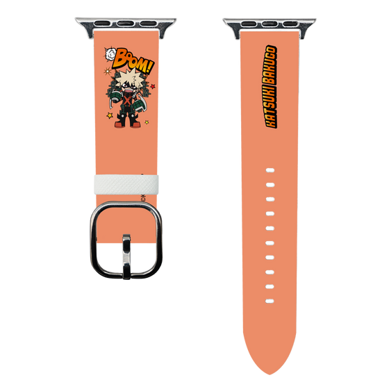 スマートウォッチレザーバンド［ 僕のヒーローアカデミア - ミニキャラ - 爆豪 勝己 ］