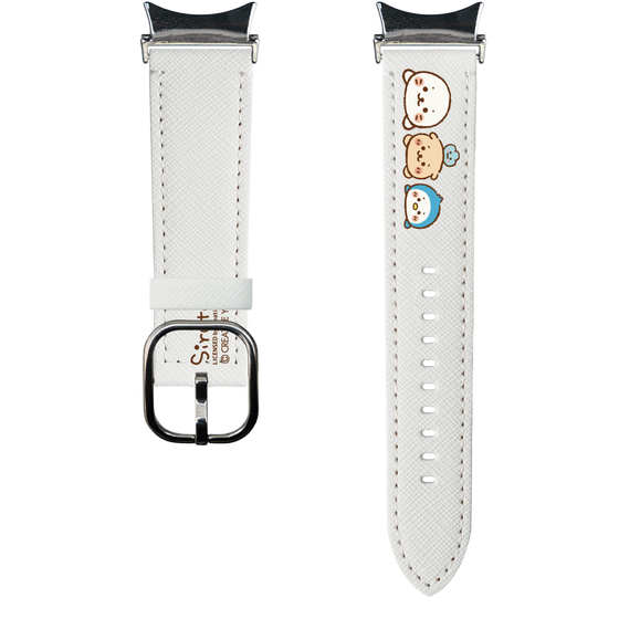 スマートウォッチレザーバンド［ しろたん - お顔 ］