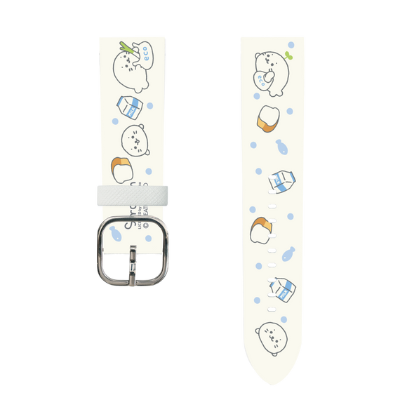 スマートウォッチレザーバンド［ しろたん - お買い物 ］