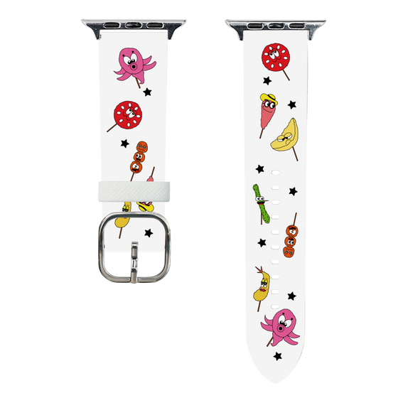 スマートウォッチレザーバンド［ クシニョロ - 串カツの具材 ］